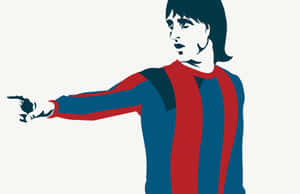 Fc Barcelona Player Johan Cruyff Digital Art Wallpaper