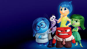 Fear Inside Out Blue Template Wallpaper