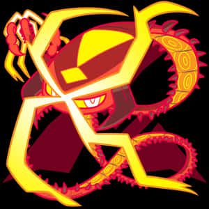 Fearless Centiskorch In Battle - Pokemon Wallpaper Wallpaper