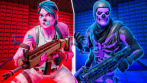 Fearless In The Face Of Evil - The Purple Skull Trooper Wallpaper