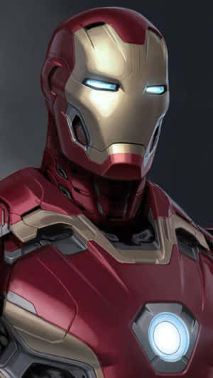 Fearless Iron Man In Action Wallpaper