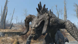 Fearsome Deathclaw In The Wastelands Wallpaper