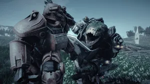 Fearsome Deathclaw - Video Game Creature In Its Natural Habitat Wallpaper