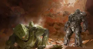 Fearsome Halo Brutes In Action Wallpaper