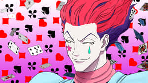 Fearsome Hisoka Morow Smirking In Battle Wallpaper