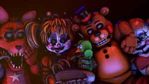 Fearsome Scrap Baby From Five Nights At Freddy's Wallpaper