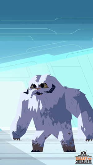 Fearsome Wampa Creature Awakens In The Cold Winter Of Hoth!