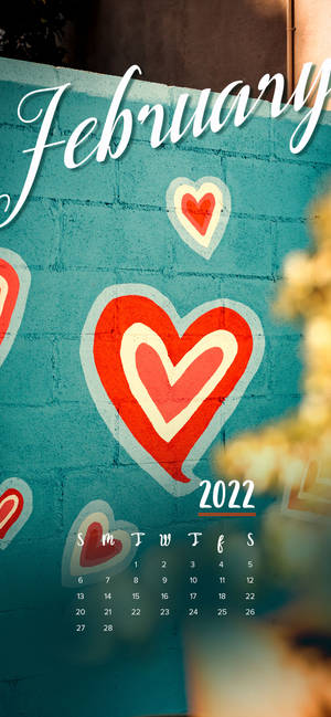 February 2022 Calendar Artwork Wallpaper