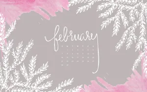 February Aesthetic Calendar Wallpaper Wallpaper