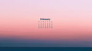 February Calendar Aesthetic Sky Wallpaper