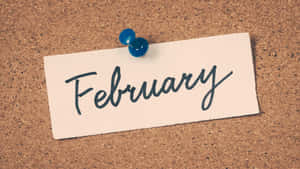 February Corkboard Reminder Wallpaper