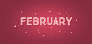 February Love Hearts Background Wallpaper