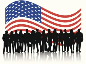 Federal Government With Us Flag Wallpaper