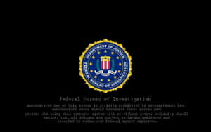 Federal Investigation Black Warning Wallpaper