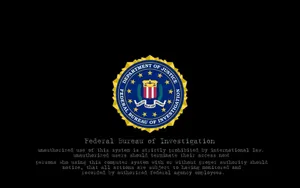 Federal Investigation Black Warning Wallpaper