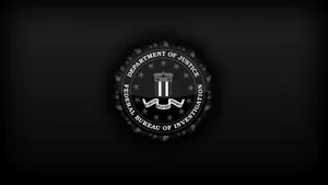 Federal Investigation Plain Black Wallpaper