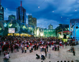 Federation Square Event Melbourne Wallpaper