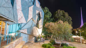 Federation Square Melbourne Night View Wallpaper