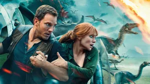 Feel The Chills Of Blue Jurassic World Wallpaper