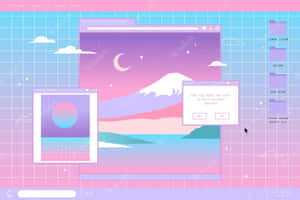 Feel The Dreamy Nostalgia Of A Vapowave Lifestyle Wallpaper