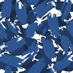 Feel The Excitement Of The Outdoors With Blue Camo Wallpaper