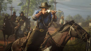 Feel The Freedom Of The Wild West With Your Trusty Steed In Red Dead Redemption 2. Wallpaper