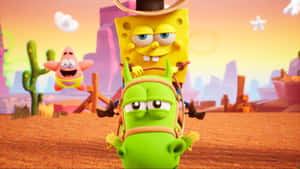 Feel The Fun Of The Sea With Spongebob Desktop Wallpaper Wallpaper