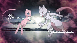 Feel The Magical Powers Of Pokemon Mew Wallpaper