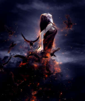 Feel The Mystical Magic With Black Magic Woman Wallpaper