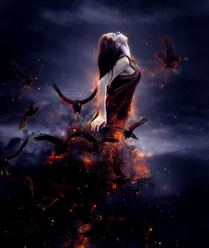 Feel The Mystical Magic With Black Magic Woman Wallpaper