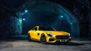 Feel The Power Of A Sportscar As You Design Your Journey In A Mercedes Amg Gt. Wallpaper