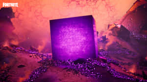 Feel The Power Of Purple During Your Next Fortnite Battle. Wallpaper