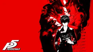 Feel The Power Of Rebellion With The Persona 5 Logo Wallpaper