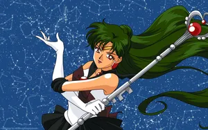 Feel The Power Of Sailor Pluto Wallpaper