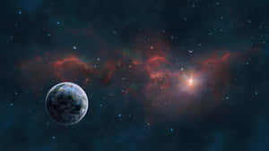 Feel The Power Of The Universe With This Captivating Outer Space Scene. Wallpaper