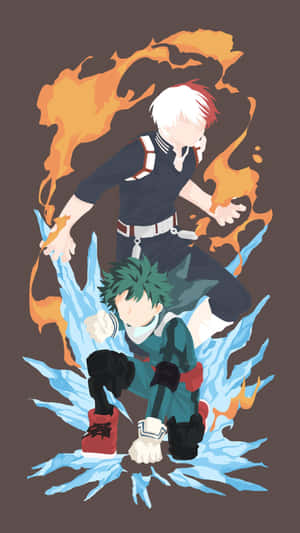 Feel The Power Of Todoroki Black Wallpaper