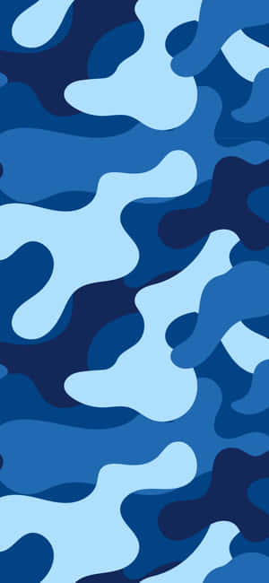 Feel The Rush In Blue Camo Wallpaper