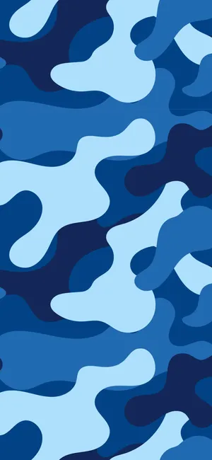 Feel The Rush In Blue Camo Wallpaper