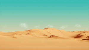 Feel The Sand Beneath Your Toes In This Desert Oasis Wallpaper