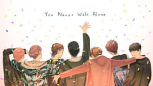 Feel The Ultimate Freedom And Convenience With This Kpop-themed Laptop. Wallpaper