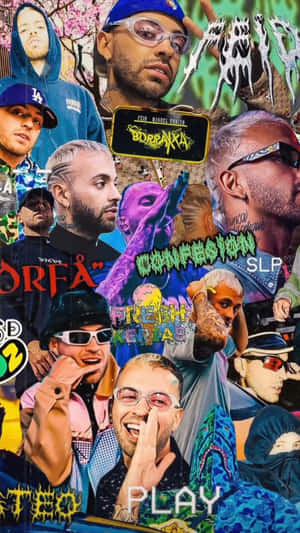 Feid Collageof Stylesand Moments Wallpaper