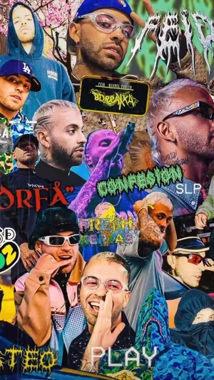 Feid Collageof Stylesand Moments Wallpaper