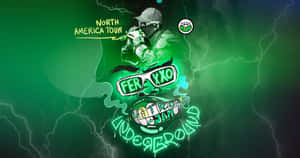 Feid North America Tour Promotional Artwork Wallpaper