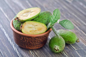 Feijoa An Exotic Fruit Wallpaper