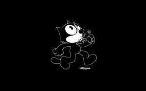 Felix The Cat Black Wallpaper