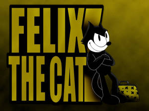 Felix The Cat Yellow Background Wallpaper