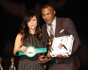 Felix Trinidad And His Wife Wallpaper