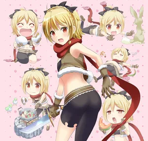 Felt From Re: Zero In A Dynamic Pose Wallpaper