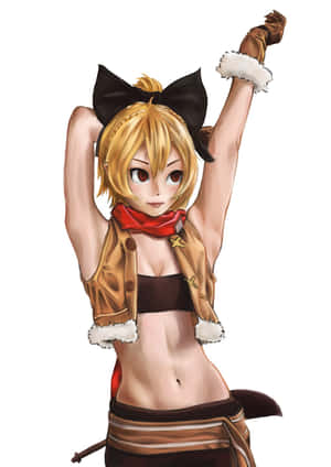 Felt From Re: Zero Standing Strong In The Moonlight Wallpaper