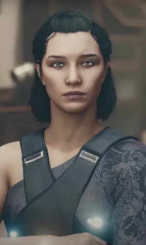 Female Characterwith Tattoo Starfield Game Wallpaper